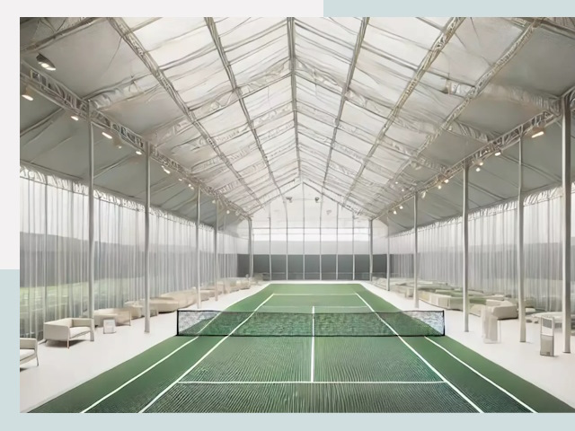 Строительство теннисных кортов в Шарыпово