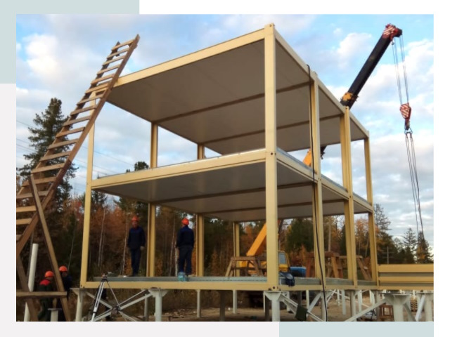 Строительство модульных здания Шарыпово