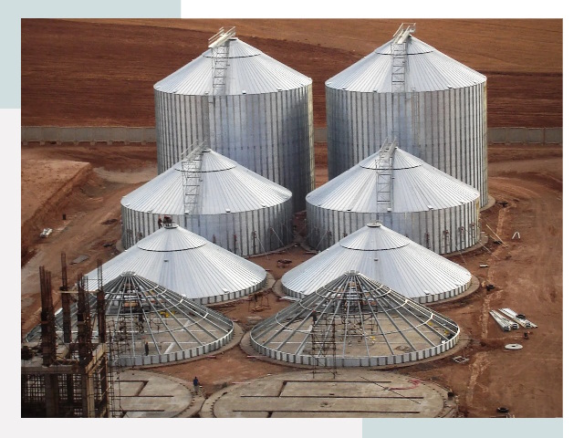 Строительство зерновых силосов в Шарыпово