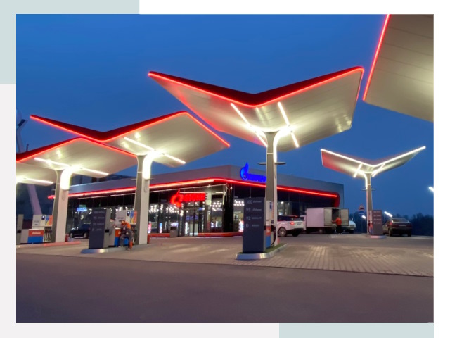 Навесы для АЗС в Шарыпово