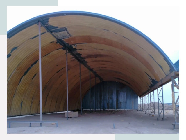 Реконструкция ангаров в Шарыпово