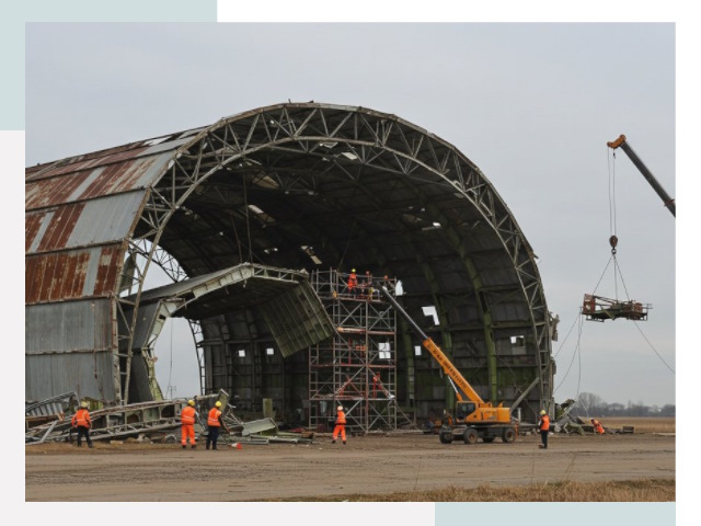 Демонтаж ангаров в Шарыпово